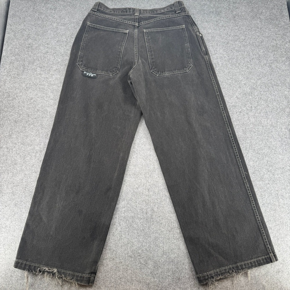 Vintage JNCO Jeans 179 Joker Classic Edition Pipes Black Wide Leg 33x32 - Picture 5 of 8